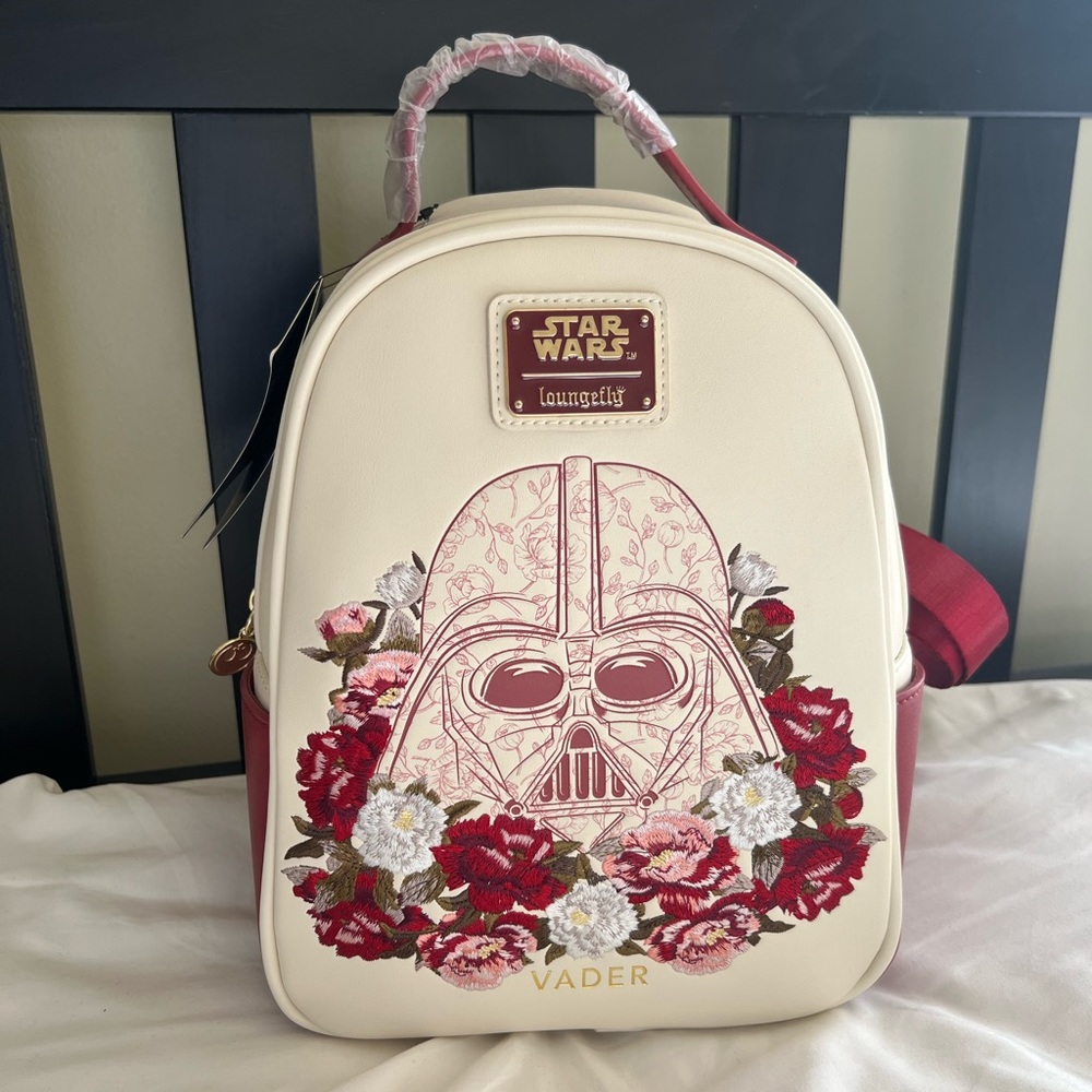 Loungefly- NWT Star Wars Darth Vader Floral Mini Backpack